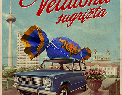 „Veliuona“ candy poster