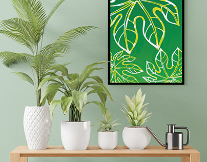 Tableau illustration plantes