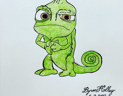 Pascal Drawing From the movie “Tangled”