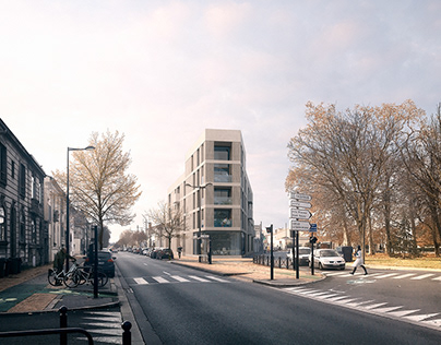 12 units apartment block in Bordeaux, France