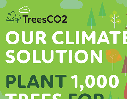 Trees CO2 Billboard design and Subway Digital Ad
