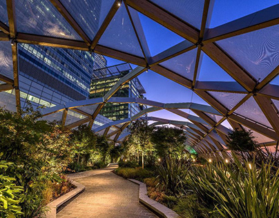 Location- Crossrail Place Roof Garden