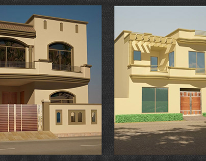 5 marla front elevations
