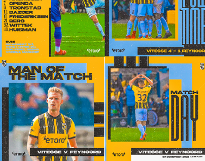 Personal project: SVB Vitesse social media post rebrand
