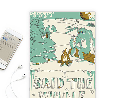 Said the Whale Illustrated Poster