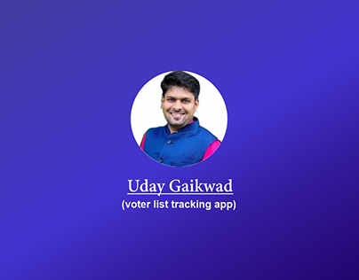 Uday Gaikwad (voter list tracking app of BJP)