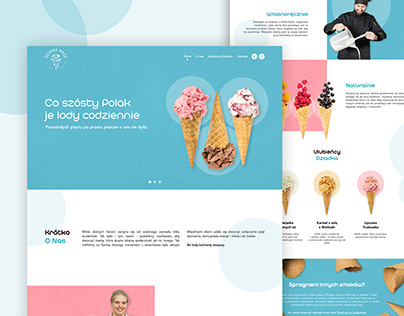 Ice cream shop website