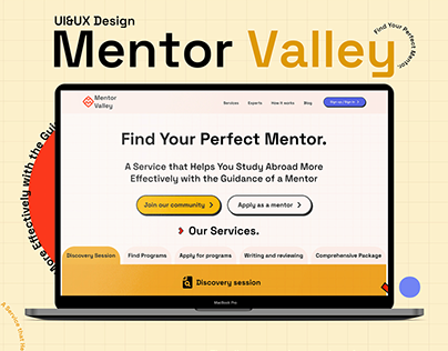 Mentor Valley – A UI/UX Showcase