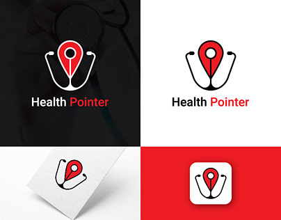 Health pointer logo design, logo, logo designer