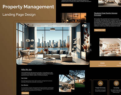 Property Management Landing Page Design