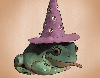 Frogs with hats
