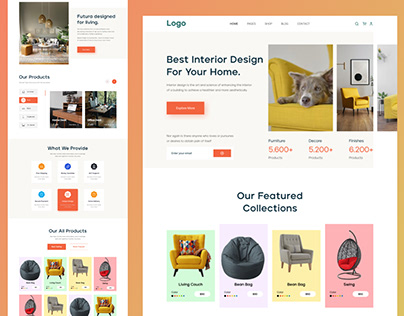 Website - Furniture Shop Design