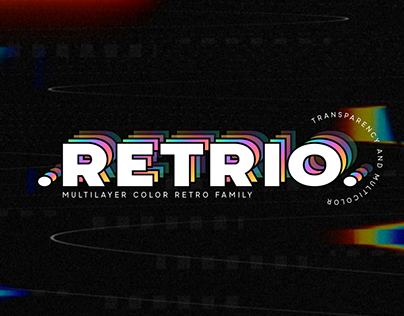 Retrio. OTF-SVG Color Family
