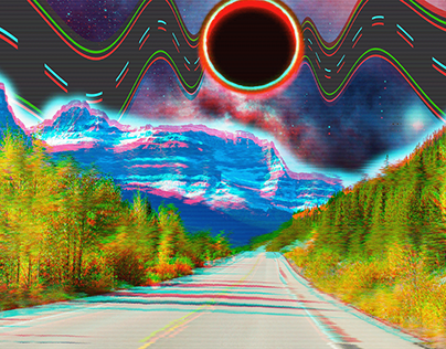 Chaotic Photoshop : Road Mountain