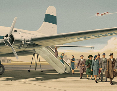 airport illustration