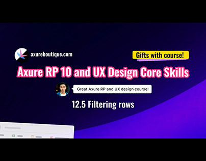 Axure RP 10 and UX design course — 12.5 Filtering rows