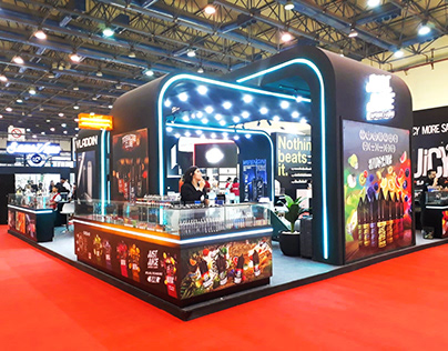 JUST JUICE booth design (Egypt vape expo)