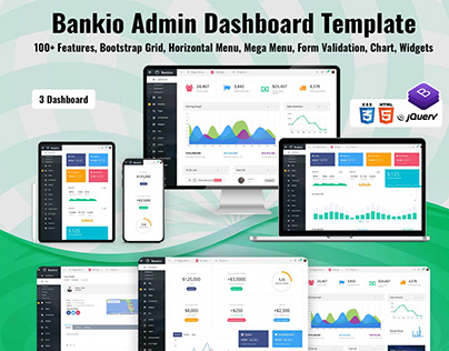 Bankio - Admin Dashboard UI Kit & WebApp Template