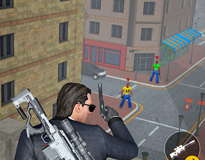 Agent Shooting Game Art