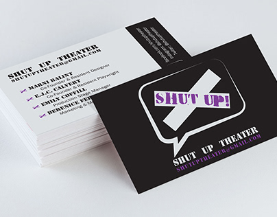 Shut Up Theater Business Cards