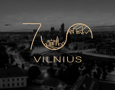 City logo Vilnius in honor of the 700th anniversary