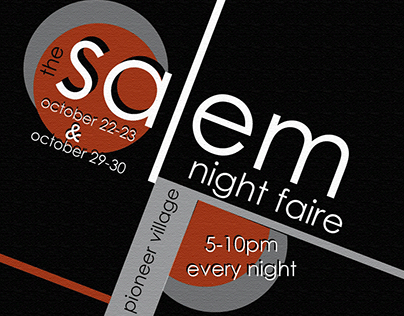 Poster - Salem Night Faire 2022