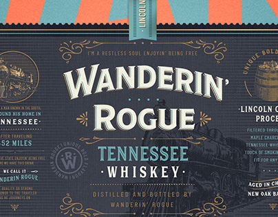 Rouge - Tennessee whiskey 🥃🚂 designed for DAf agency.