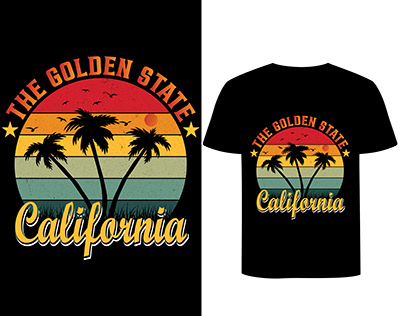 California t shirt design