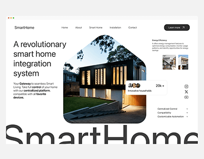 Landing Page, Smart Home