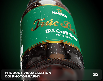 Trúc Bạch IPA Beer - 3D, CGI Photography