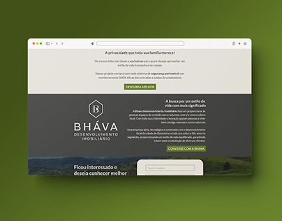 Landing Page - Bhava (projeto)