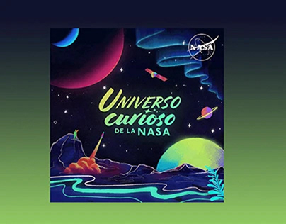 Universo curioso de la NASA Branding & Illustration