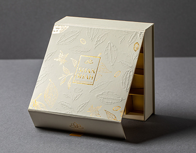 Premium chocolate packaging box design for "ShanShah"