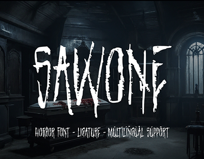 Sawone – Horror Font