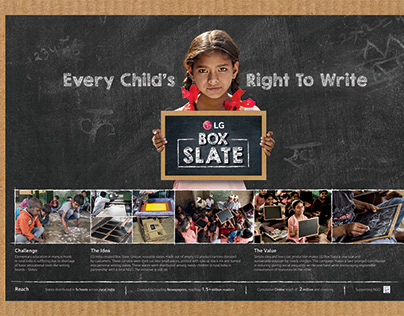 LG Box Slate: Every Child's Right to Write.