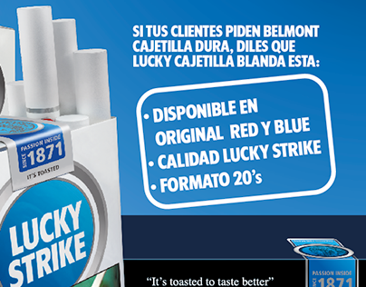 Campaña B2B Lucky Strike Blue / Trade Folder