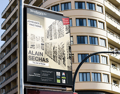 Affiche et Flyer pour une exposition - Alain Séchas