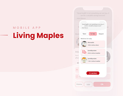Living Maples - Pill-reminder app for seniors over 60