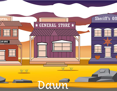 DCC - 01-15-21 - Illustrate a Town - Dawn, Day, Dusk