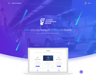 Sydney Transport Group Website UI UX