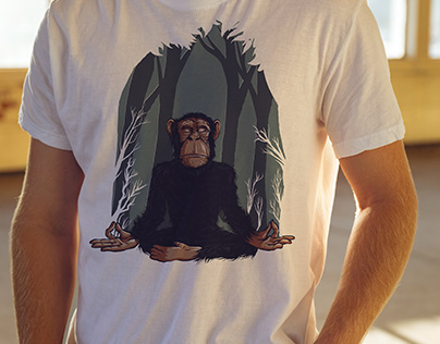 Yoga Monk T shirt
