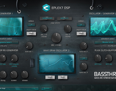 Eplex7 BASSTHRONN - Bass Re-SYNTHESIZER - VSTi plug-in