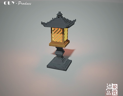 Oriental stone lamp-石灯