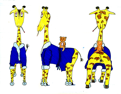 Giraffe Character Design and concepts