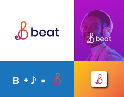 Beat, Modern Logo, logo, logo design, Music Logo