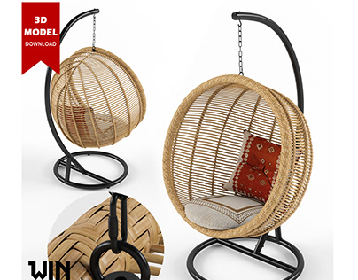 Hampstead Hanging Nest Chair 3D model