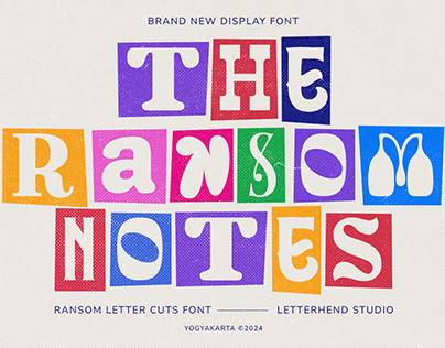 The Ransom Notes - Letter Cuts Font
