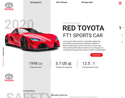 Red Toyota FT1