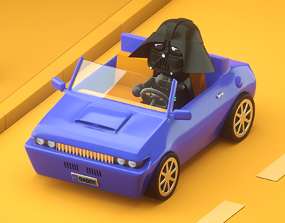 Darth Vader Booking a Car