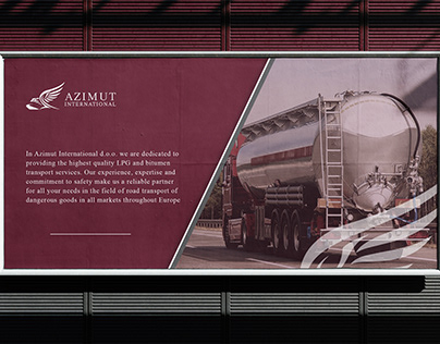 Azimut Logistic Branding kit and Logo design